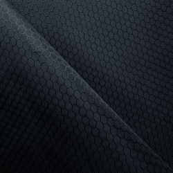 Ткань Оксфорд 300D PU Рип-Стоп СОТЫ, цвет Черный (на отрез)  в Севастополе