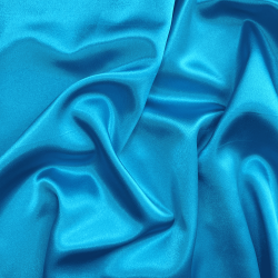 *Ткань Атлас-сатин, цвет Голубой (на отрез)  в Севастополе