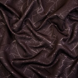 Ткань Блэкаут для штор &quot;Ледовое тиснение цвет Темно-Коричневый&quot; (на отрез)  в Севастополе