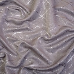 Ткань Блэкаут для штор светозатемняющая 75% &quot;Ледовое тиснение цвет Серый&quot; (на отрез)  в Севастополе