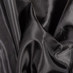 Ткань подкладочная Таффета 190Т, цвет Черный (на отрез)  в Севастополе