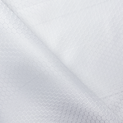 Ткань Оксфорд 300D PU Рип-Стоп СОТЫ, цвет Белый (на отрез)  в Севастополе