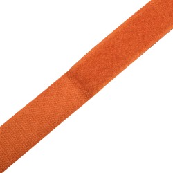 Контактная лента 25мм цвет Оранжевый (велькро-липучка, на отрез)  в Севастополе