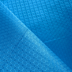 Ткань Оксфорд 300D PU Рип-Стоп СОТЫ, цвет Голубой (на отрез)  в Севастополе