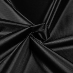 *Ткань Оксфорд 210D PU, цвет Черный (на отрез)  в Севастополе