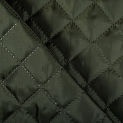 Стеганая подкладочная ткань с синтепоном (100гр/м2), цвет Хаки (на отрез)  в Севастополе