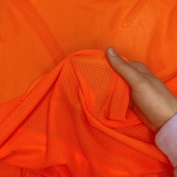 Трикотажная Сетка 75 г/м2, цвет Оранжевый (на отрез)  в Севастополе